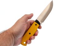 Туристический нож Соболь, сталь D2, рукоять G10, желтый