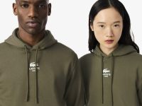 Хлопковая толстовка Lacoste унисекс с капюшоном