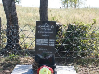 Братская могила погибших партизан