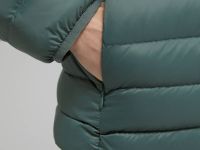 Стеганый пуховик с натуральным пухом