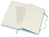 Записная книжка нелинованный Moleskine "Classic" Large, 130х210 мм 240 стр, обложка голубая