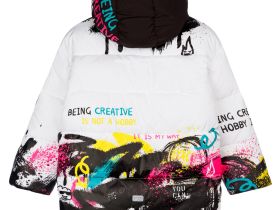 Куртка текстильная с полиуретановым покрытием для девочек