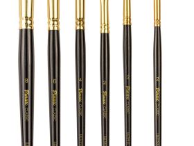 Набор кистей щетина Pinax "CLASSIC Plein Air" 6 шт, ассорти, короткая ручка