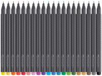 Набор капиллярных ручек Faber-Castell "Grip Finepen" 20 цв., 0,4 мм, трехгран., пласт. уп., европодв