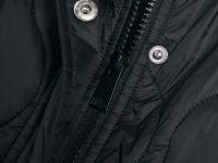 Стёганая утеплённая куртка с воротником-стойкой, Черный