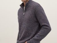 Джемпер прямого силуэта с шерстью