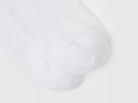 Носки в рубчик с сердечком, Белый