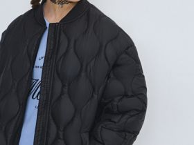 Утеплённая куртка для девочек, Черный