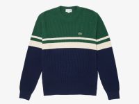 Мужской свитер Lacoste в полоску классического кроя