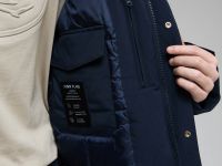 Утепленная парка с капюшоном