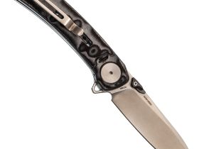 Складной нож Dr.Tech W3610MG, сталь 14C28N, рукоять микарта, Pattern Gray