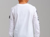 Фуфайка трикотажная для мальчиков (футболка с длинными рукавами)
