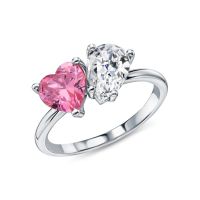 Серебряное кольцо с фианитами