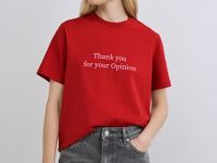 Футболка с принтом, Красный