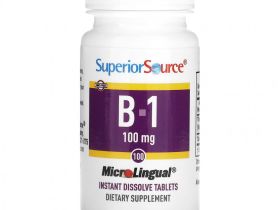 Superior Source, Витамин B-1, 100 мг, 100 быстрорастворимых таблеток