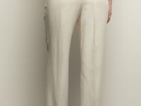Брюки широкого кроя с добавлением льна