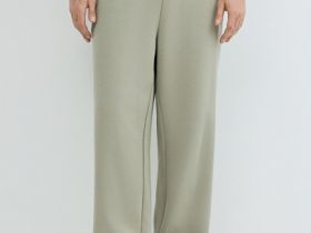 Широкие трикотажные брюки Wide leg, Желтый