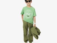 Детская футболка Lacoste из хлопка с принтом