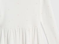 Трикотажное платье c принтом для девочек, Белый