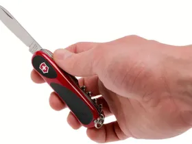 Нож перочинный Victorinox EvoGrip S101, сталь X50CrMoV15, рукоять Cellidor/резина, красно-чёрный