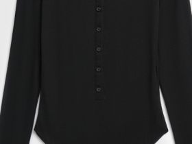 Боди с длинным рукавом, Черный