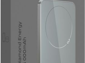 Портативное зарядное устройство VLP Diamond Energy MagSafe / Qi 5000 мАч Серое
