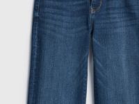 Джинсы клёш с высокой посадкой, Синий