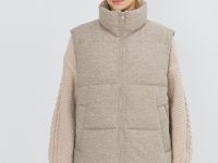 Утеплённый жилет, Бежевый