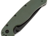 Складной нож полусеррейторный Ontario RAT 1, сталь AUS-8, рукоять термопластик GRN, зеленый/черный