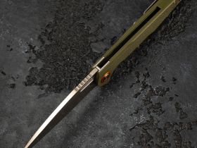 Складной нож Artisan Archaeo, сталь D2, рукоять G10, green