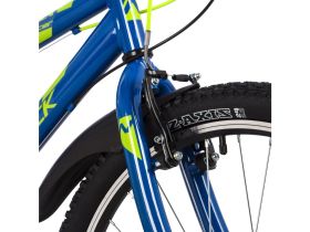 Подростковый велосипед Novatrack Racer 24, год 2023, цвет Синий, ростовка 14