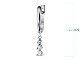 Серьги из белого золота с бриллиантами э4701сг11154300