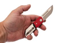 Складной нож Maxace Capsule-2, сталь 10CR15COMOV, рукоять G10, красный/белый