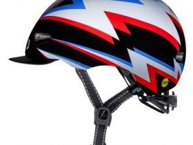 Nutcase Шлем защитный Nutcase Little Nutty Spark, цвет Белый-Черный, ростовка XS