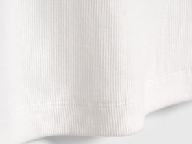 Майка в рубчик, Белый