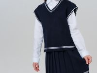 Комплект трикотажный для девочек: кардиган, юбка