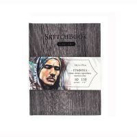 Скетчбук для графики Малевичъ "GrafArt" Dark Wood 14,5х19 см 80 л 150 г