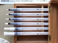 Кисть синтетика с резервуаром №12 плоская Pinax "Aquantech" большая