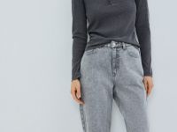 Лонгслив с пуговицами, Серый