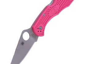 Складной нож Spyderco Delica 4 сталь S30V, рукоять Pink FRN