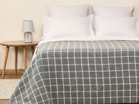 Плед Quadrato grande, серый