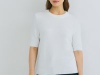 Джемпер с коротким рукавом, Белый