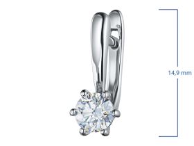 Серьги из белого золота э4712сг04184100