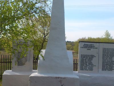 Братская могила погибших партизан