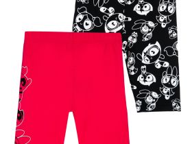 Брюки трикотажные для девочек (легинсы укороченные), 2 пары в комплекте