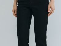 Узкие джинсы с высокой посадкой, Черный