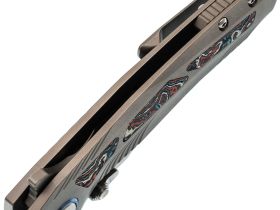 Складной нож Remette Kestrel, сталь S35VN, рукоять алюминий, серый/красный