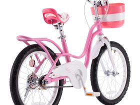 Детский велосипед Royal Baby Little Swan 18, год 2022, цвет Розовый