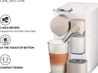 De'Longhi Кофемашина с насадкой для вспенивания молока, белая Nespresso Lattissima One De'Longhi