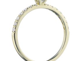 Кольцо из желтого золота с бриллиантами э0301кц03153500